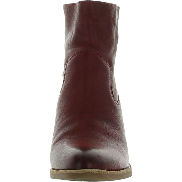 Sofft Womens Annabell Red Leather Block Heel Cowboy, Western Boots Shoes NWT - Picture 3 of 3